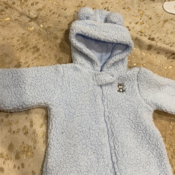 Fleece Bunting Suit Bodysuit Winter Onepiece Boys - Picture 2 of 2